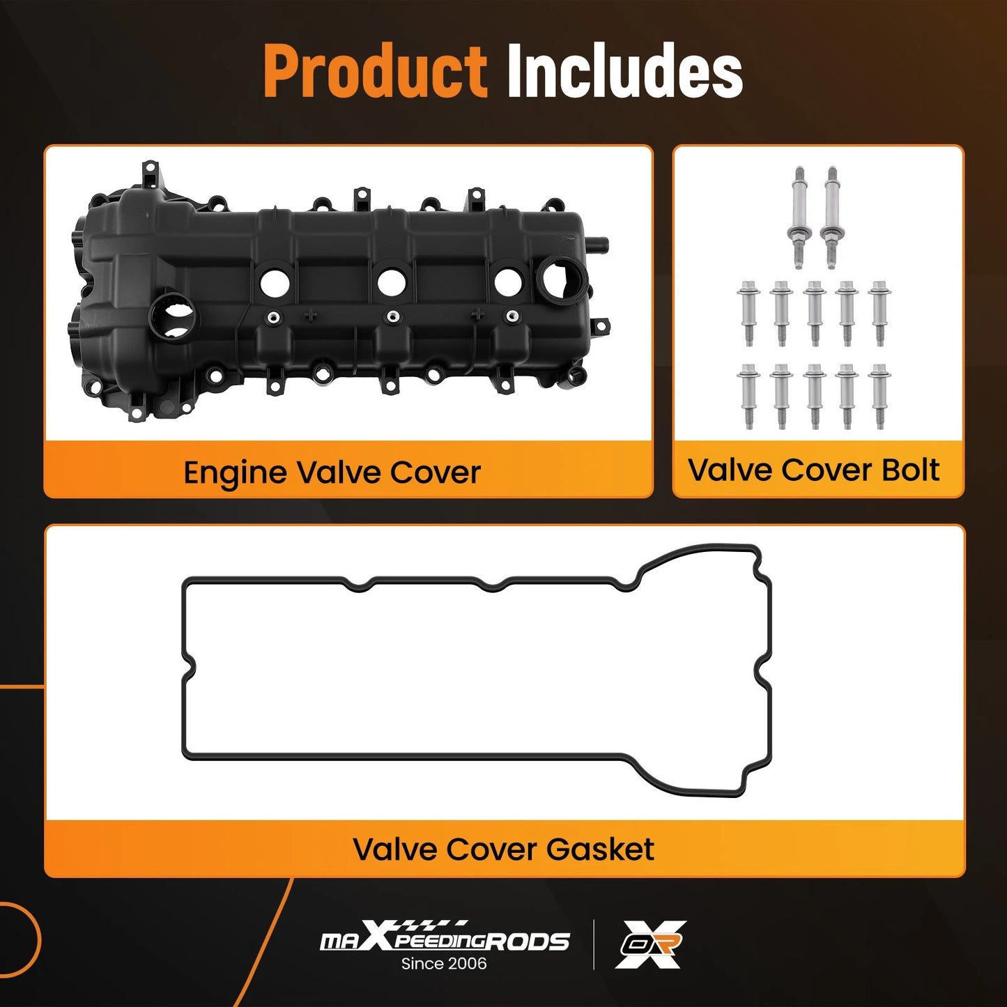 Left Side Valve Cover for Jeep Grand Cherokee Wrangler (2011–2019) 3.6L