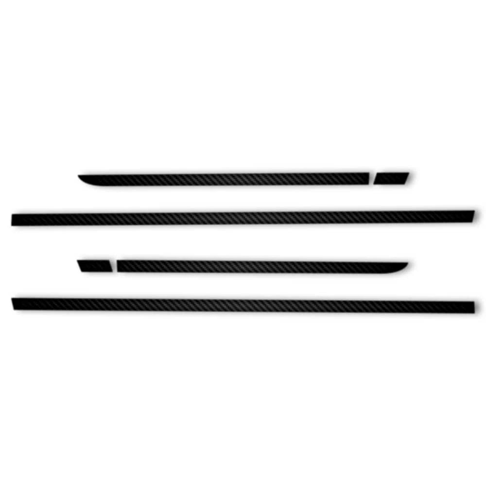 6pc Carbon Fiber 1" Accent Trim for 2009-2018 Dodge RAM Quad Cab