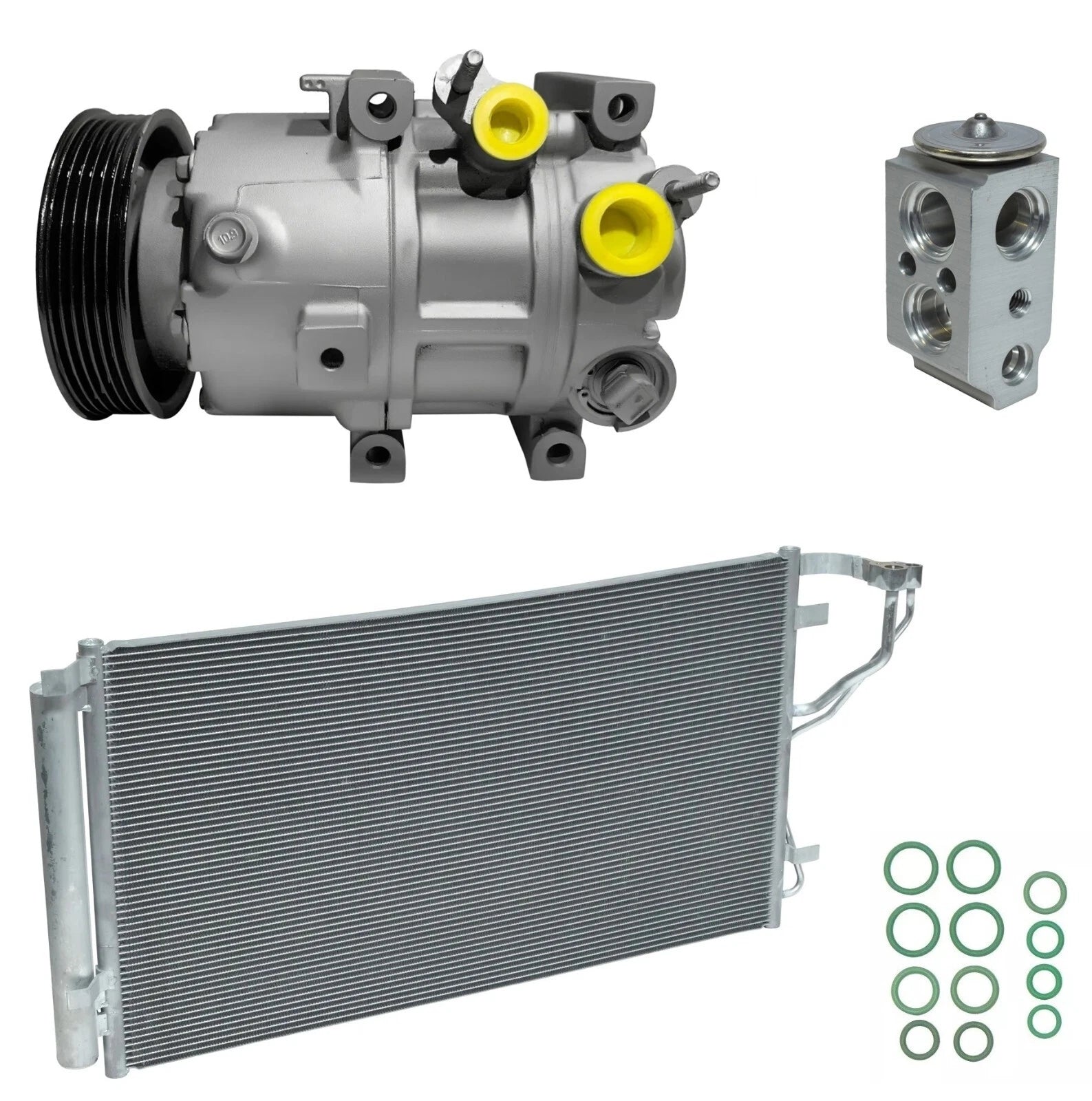 AC Compressor Kit With Condenser for Kia Optima 2.4L (2011–2015)