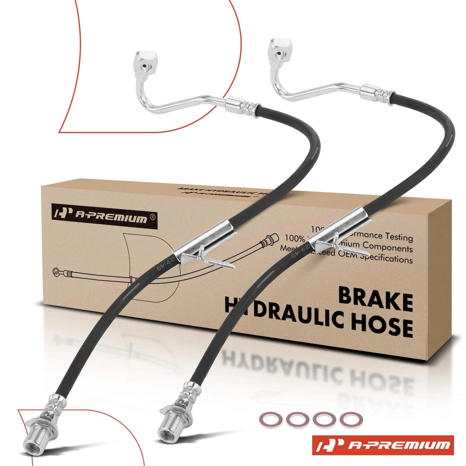 2X Front Brake Hydraulic Hose for Chevrolet Blazer (2000–2005)
