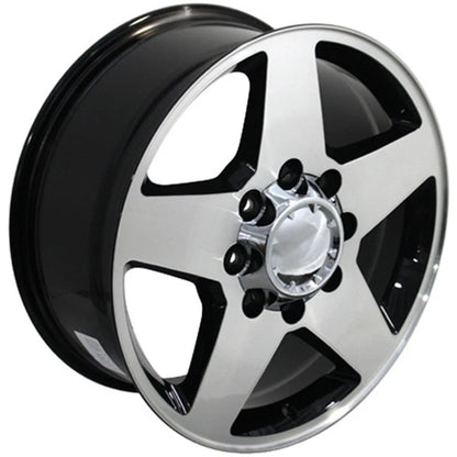 Black Wheel 20x8.5 Machined Face Replacement for 1999–2010 GMC Sierra HD