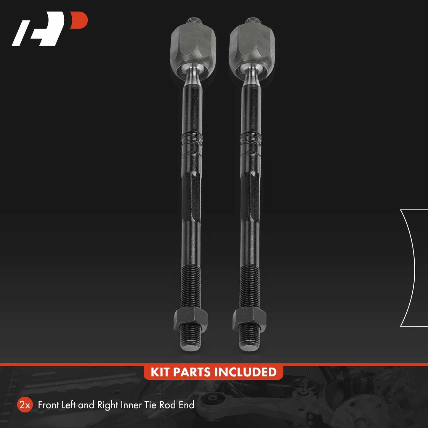 2X Front Inner Side Tie Rod End for Buick Verano (2012–2017)