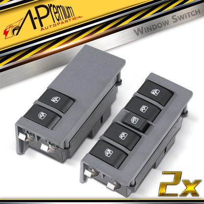2X Front Power Window Switch for Chevy Sail (2010–2014)