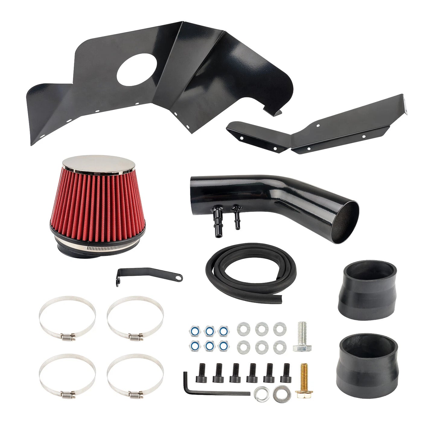 Cold Air Intake Kit Filter for Ford Mustang (2015–2016) with Heat Shield