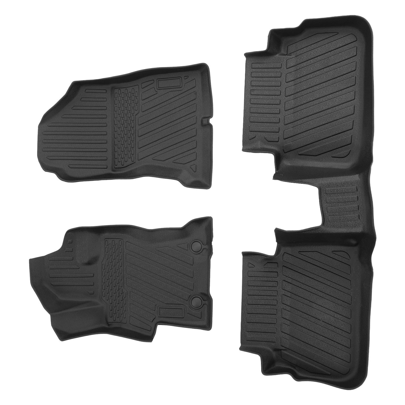 All Weather Floor Mats for Subaru Crosstrek/Impreza (2017–2023) Black TPE