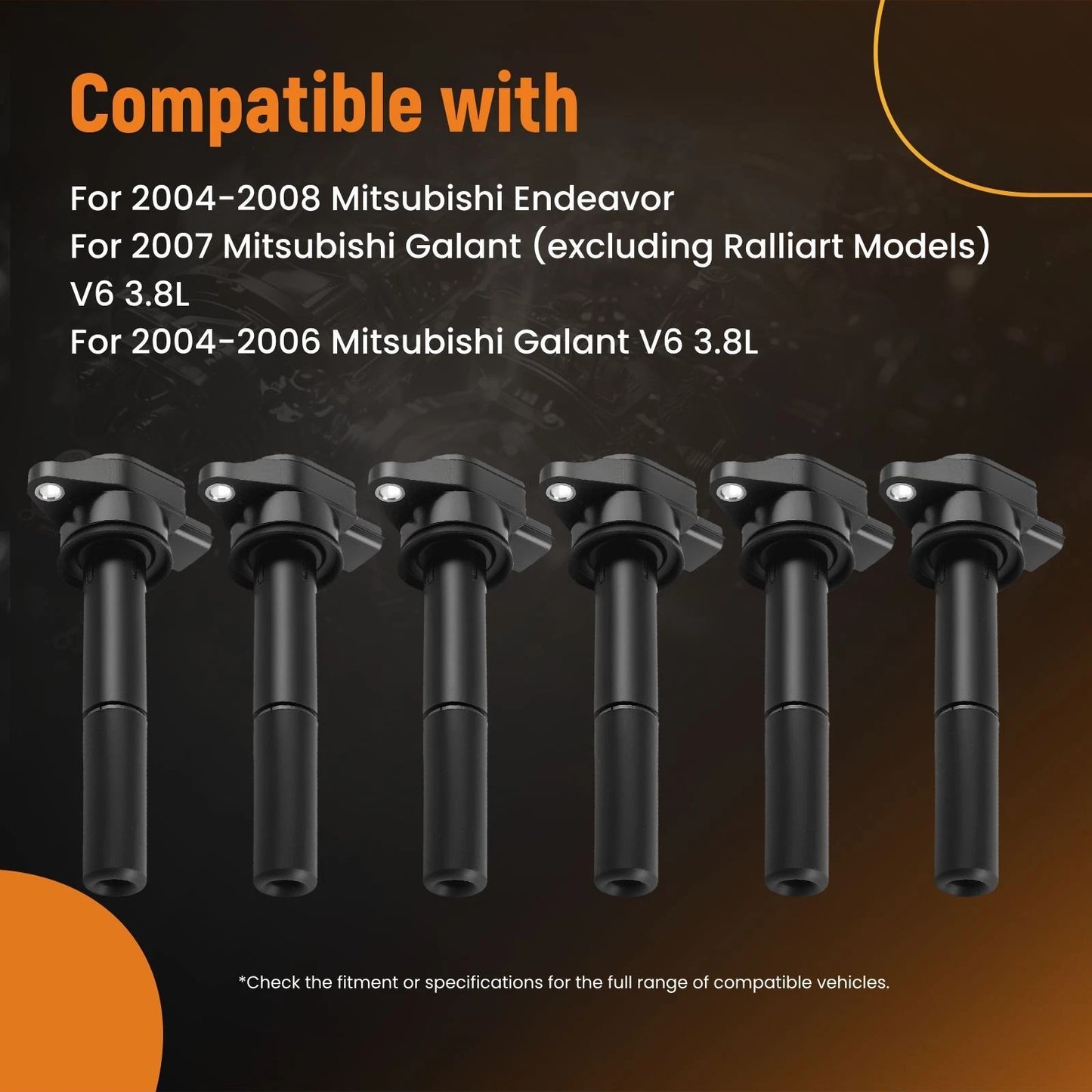 Ignition Coil Pack for Mitsubishi Endeavor Galant V6 3.8L (2004–2008)