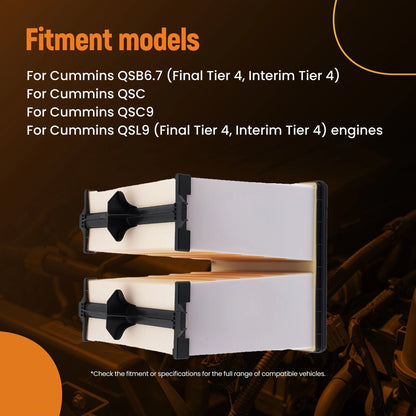 Air Filter Set for Cummins QSL9 Tier 4 (2014–2018)