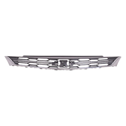Replacement Black Chrome/Matte Plastic Front Upper Grille (See Compatible Chart)