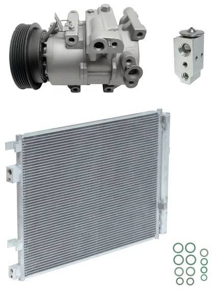 A/C Compressor Kit With Condenser Replacement for Hyundai Veloster 2013–2016