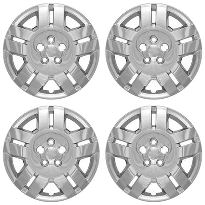 4 Chrome 17" Bolt On Hub Caps Full Wheel Covers for 07-14 Dodge Avenger Caliber