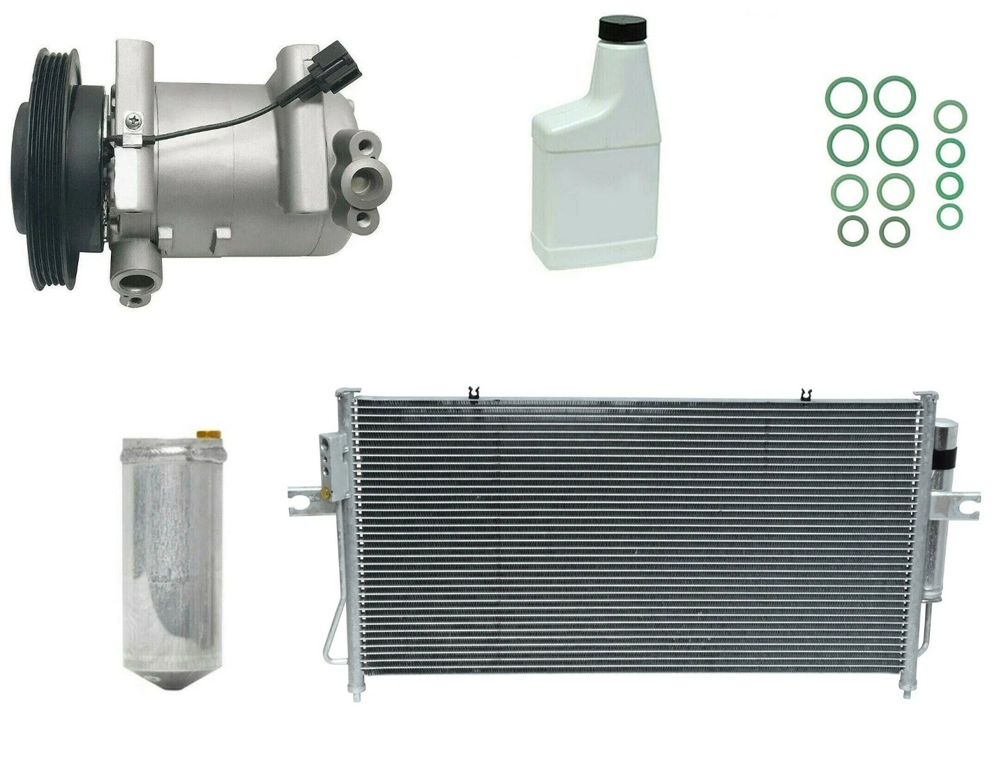 AC Compressor Kit with Condenser Replacement for Mitsubishi Pajero (2007–2019)