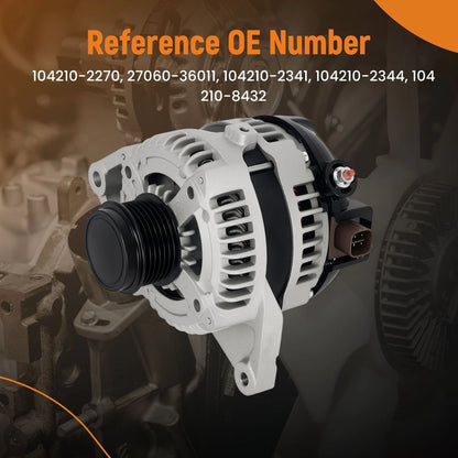 Alternator for Toyota Camry RAV4 Scion tC (2009–2016) 2.5L 100A