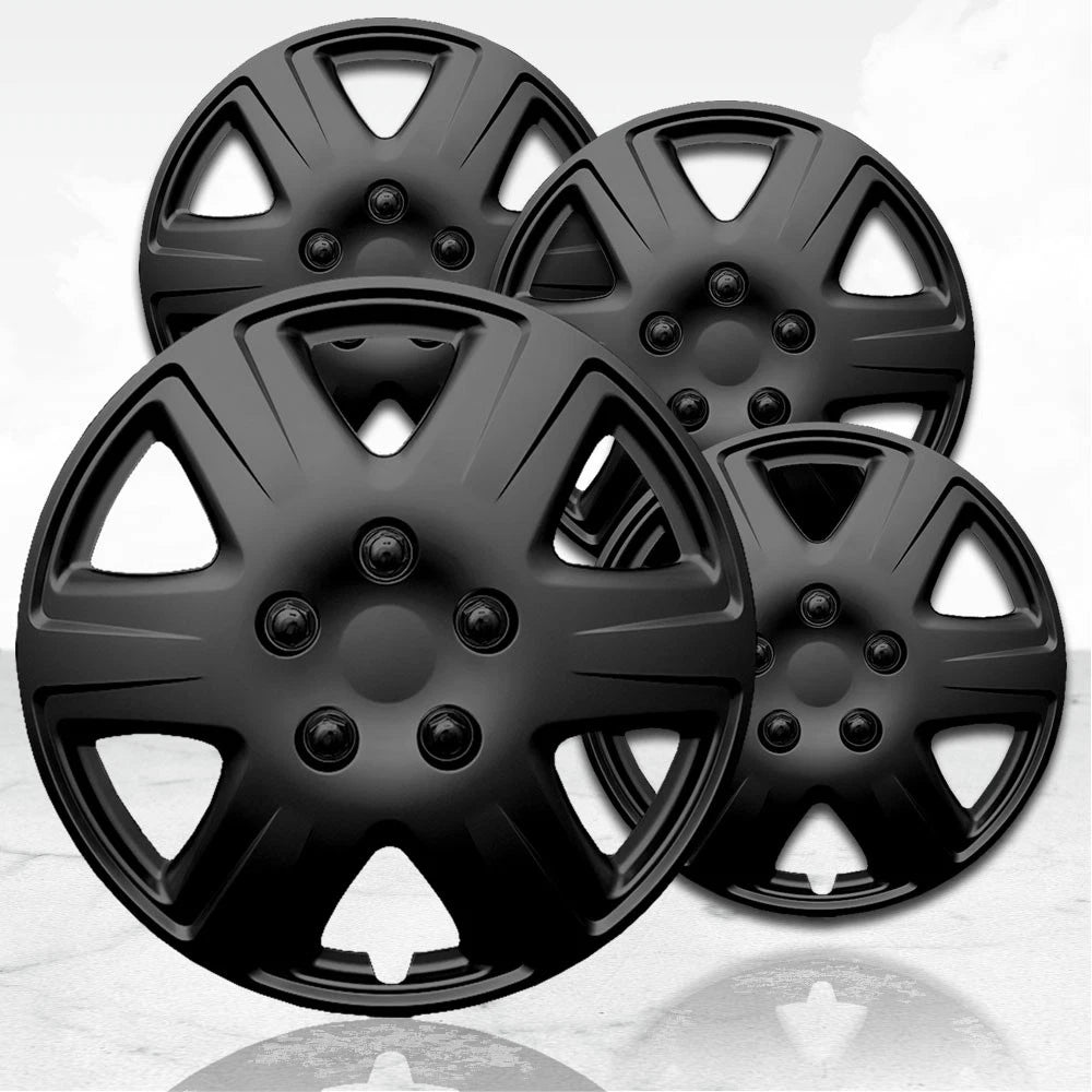 4pc 16 Inch Gloss Black Hubcaps Covers for Steel Wheels Toyota Corolla (2019–2024)