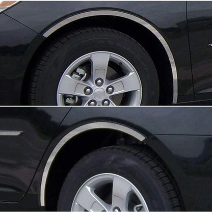 Luxury FX Chrome Fender Trim Kit Long for 2013–2015 Chevy Malibu (4pc)