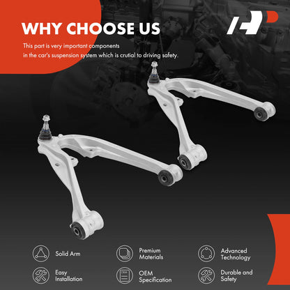 2X Front Lower Control Arm with Ball Joint for Silverado 1500 (2007–2018)