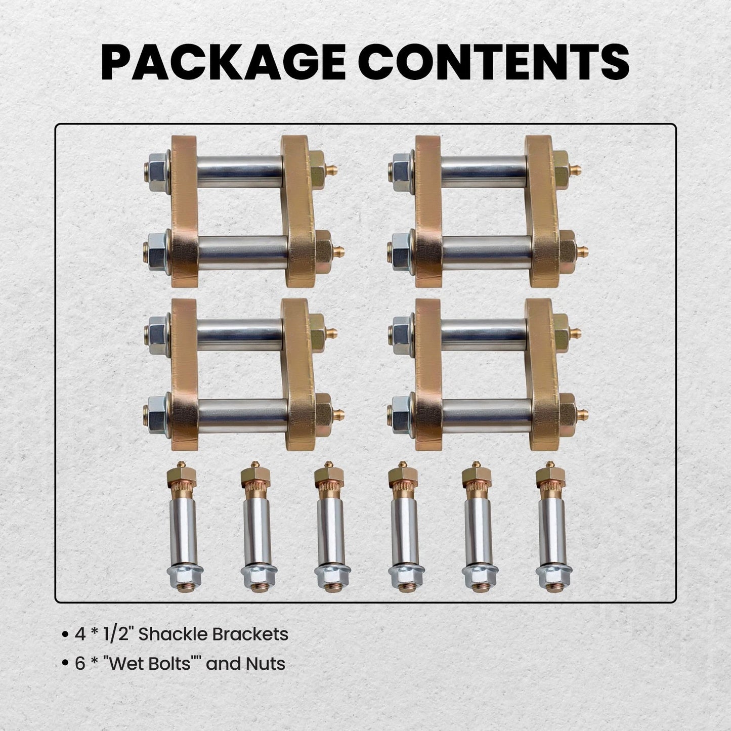 Leaf Spring Shackle Set for Universal (2012–2016)