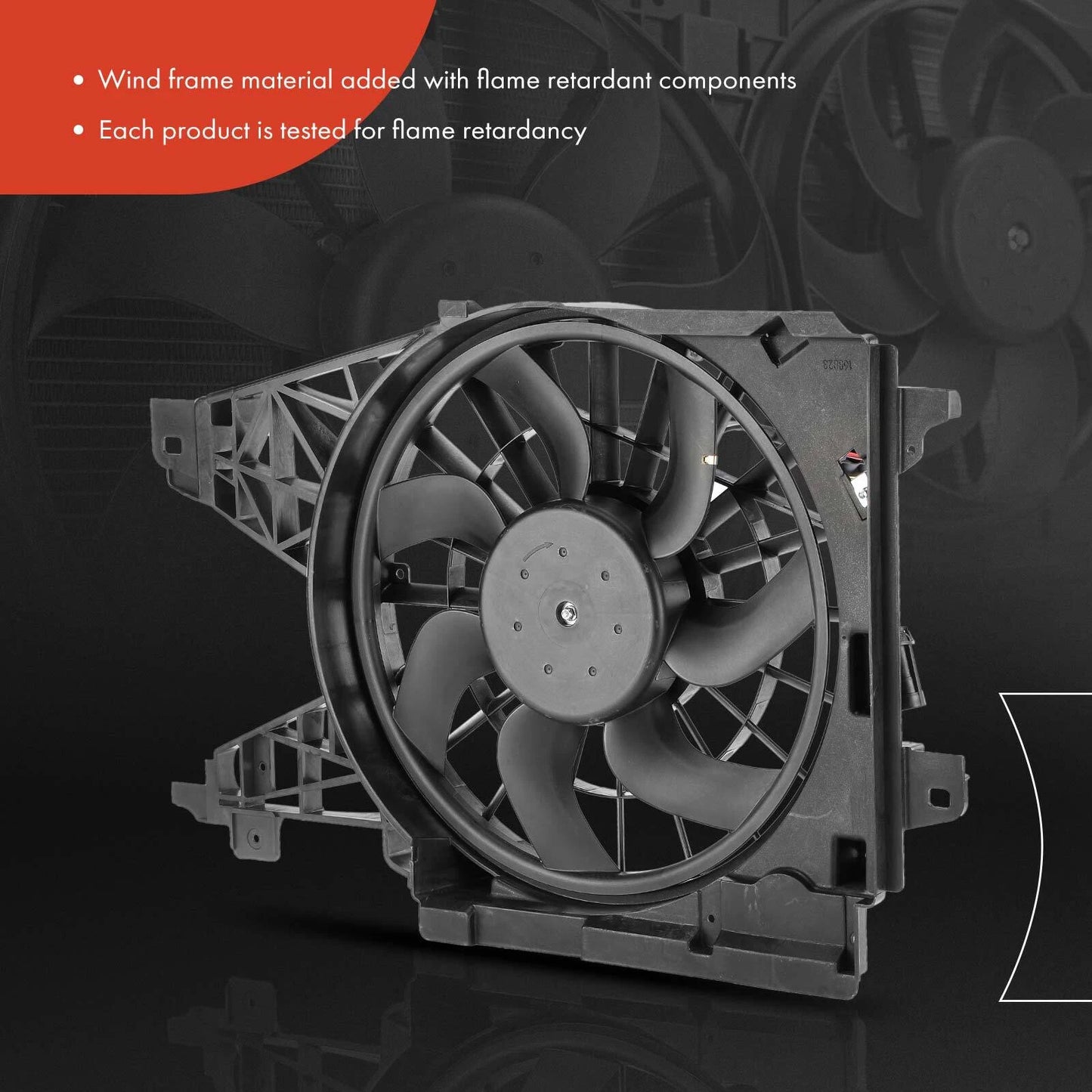 Cooling Fan Assembly with Shroud for Chevy Corvette (2005–2013)