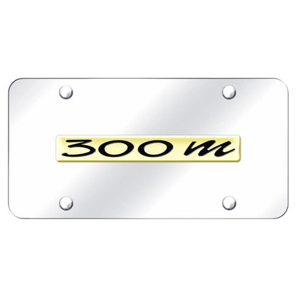 Gold Name on Chrome License Plate - Officially Licensed for Chrysler 300M