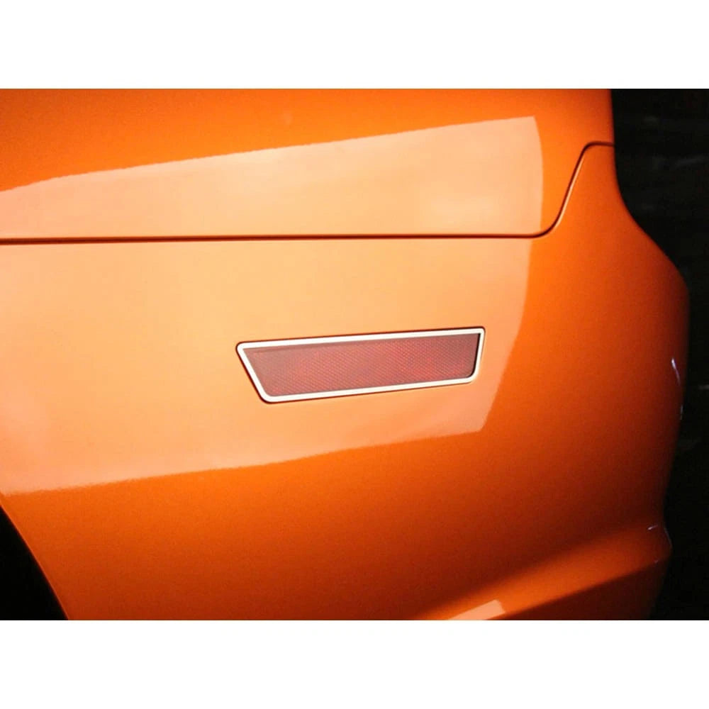 2pc Polished Stainless Steel Side Marker Trim for Dodge Charger (2011–2013)
