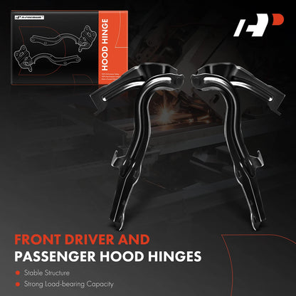 2X Front Hood Hinge for Chevrolet Impala (2014–2020)