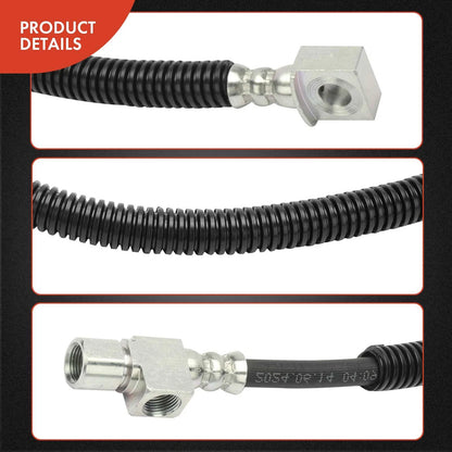 2X Rear Brake Hydraulic Hose for Chevy Express GMC Savana 3500 (2010–2014)