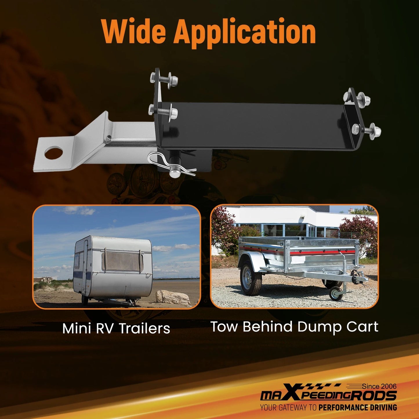 2" Bolt-On Trailer Hitch for MZ Magnum Elite/Avenger (2018–2020)