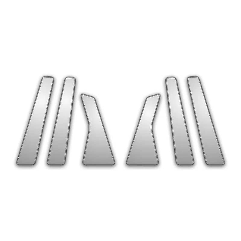 6Pc Chrome Pillar Post Covers for 2010-2019 Honda Crosstour - P3540