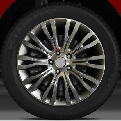 18x7 Factory Wheel (Fine Bright Silver w/Black Base Polished) for Chrysler 200