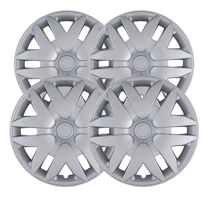 16' Silver Clip On Hubcaps Wheel Covers for 2004-2008 Toyota Sienna