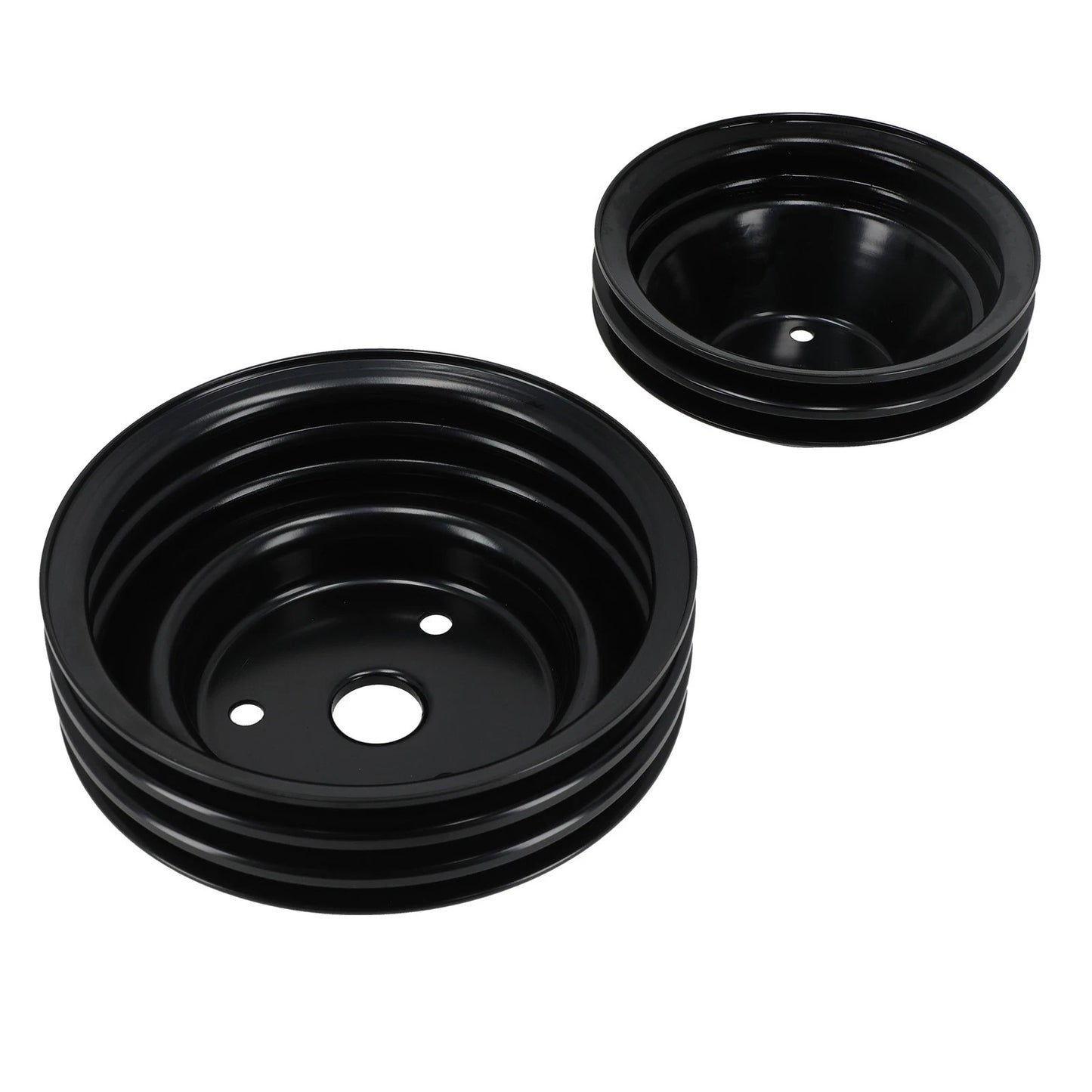 2X Dual/Triple Groove Pulley Kit for Chevy 262–400 Small Block V8 (1969–1978)