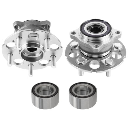 Front Rear Wheel Bearing and Hub Assembly Kit for Honda CR-V (2012–2016)