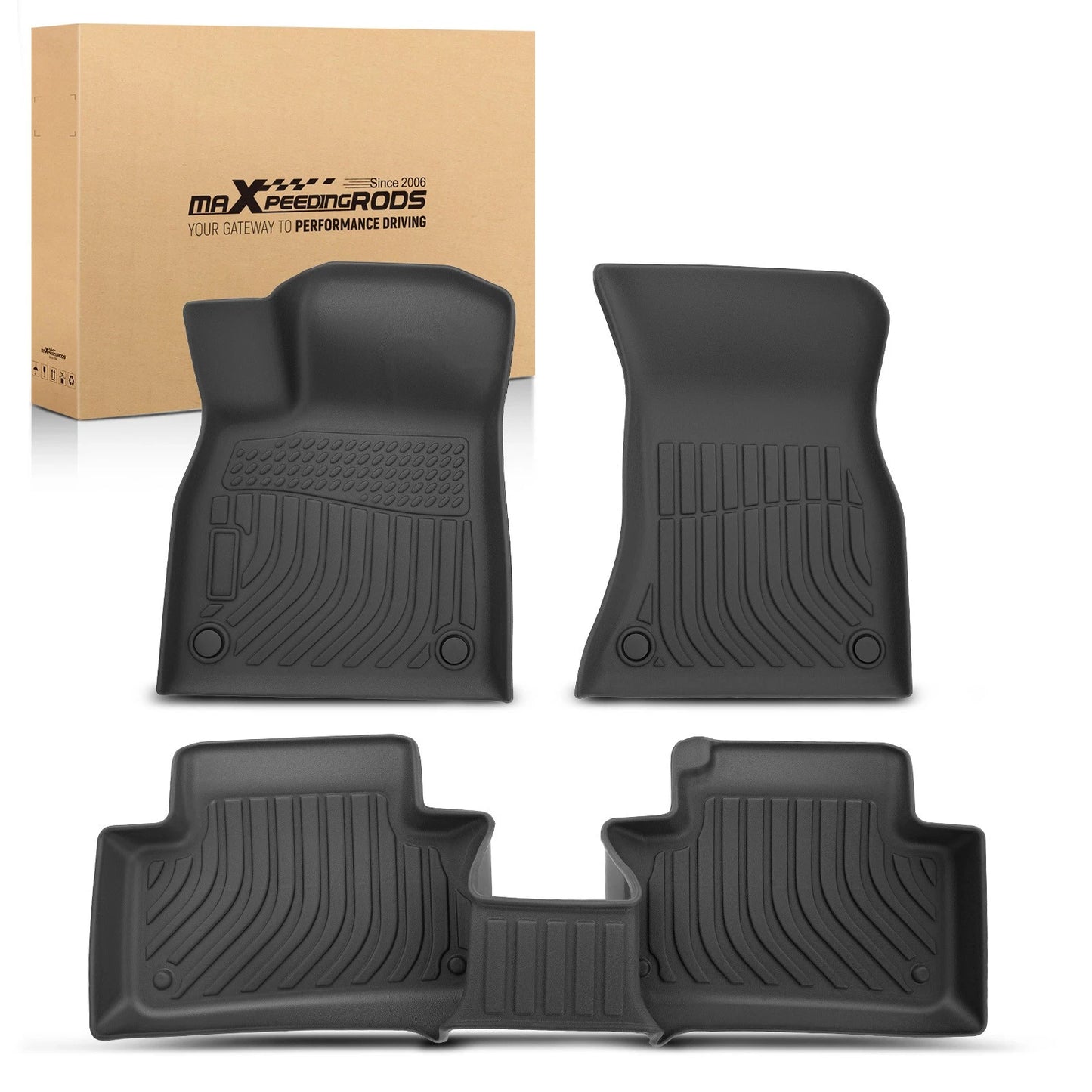 All-Weather Floor Mats for Audi Q5 (2018–2023) TPE Rubber Anti-Slip