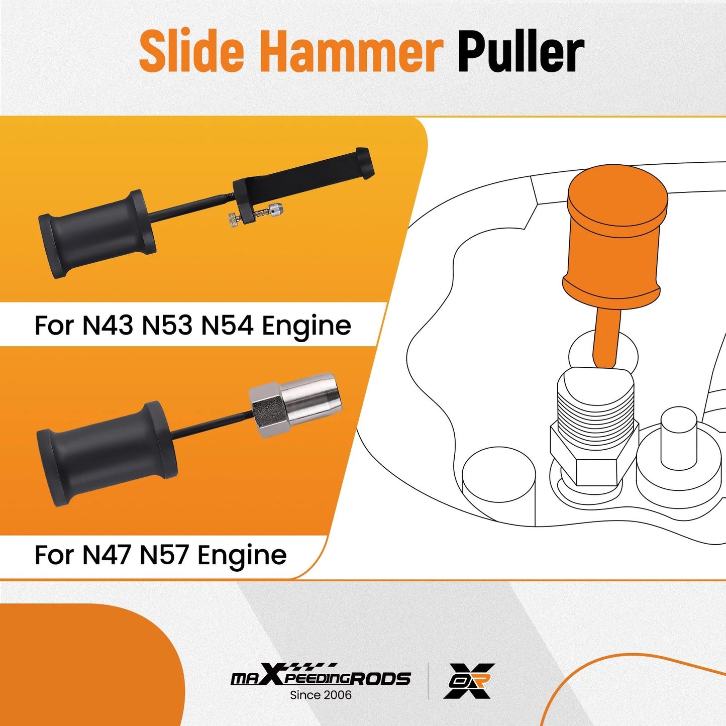 Fuel Injector Puller Tool Kit for BMW N20 N26 N43 N47 (2014–2019)