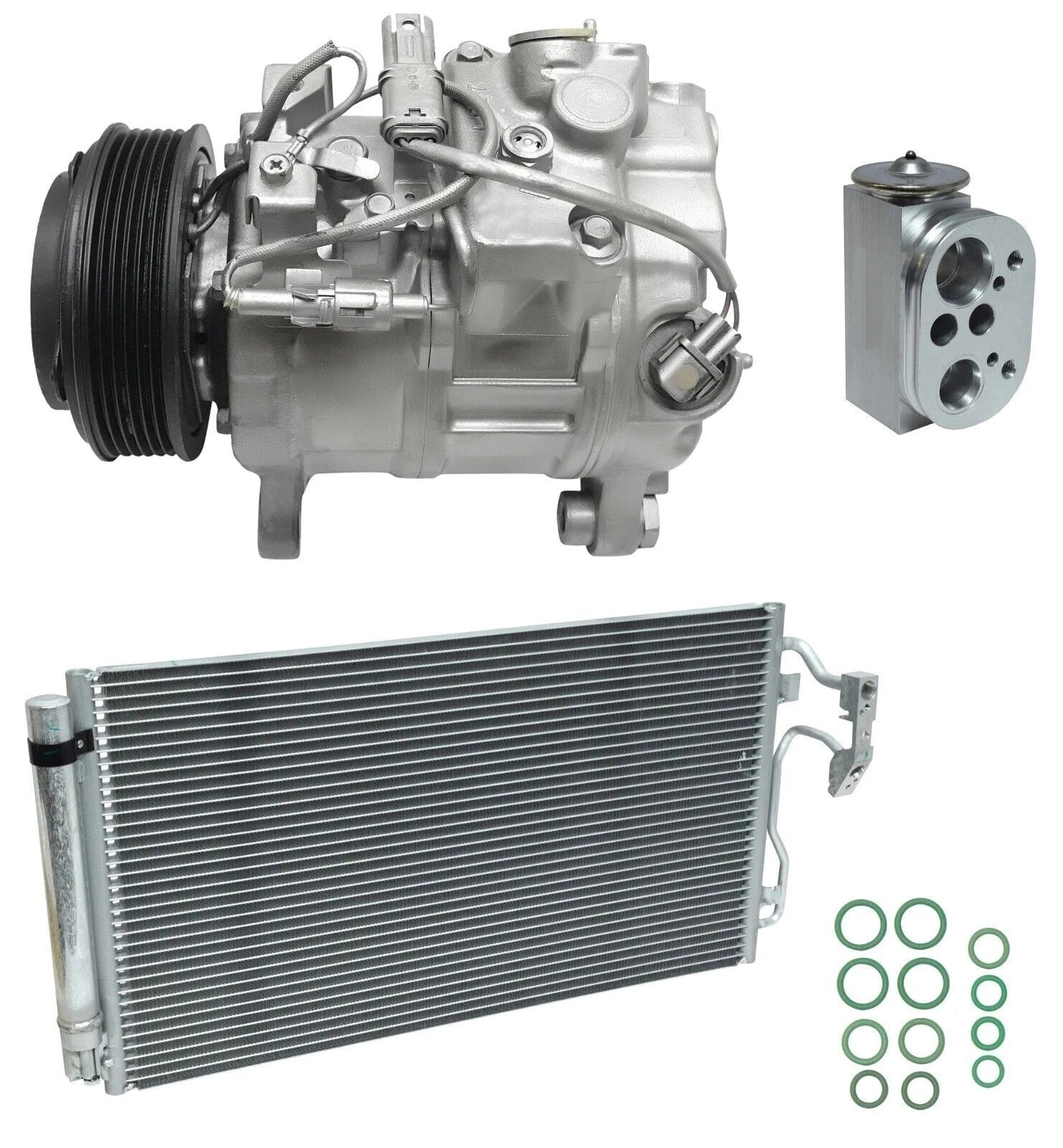 AC Compressor Kit With Condenser Replacement for BMW 328i xDrive (2013–2015)