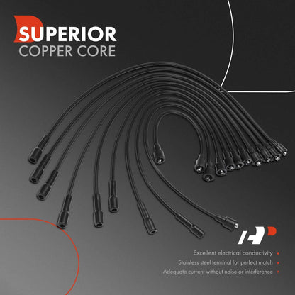 10x Spark Plug Wire Set for Dodge Ramcharger (1974)