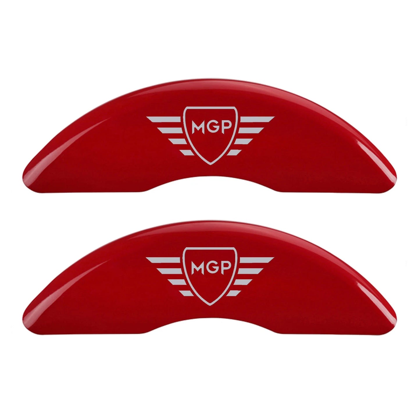 Caliper Covers Set of 4 Red with Silver MGP Logo for BMW X1 (2016–2017)