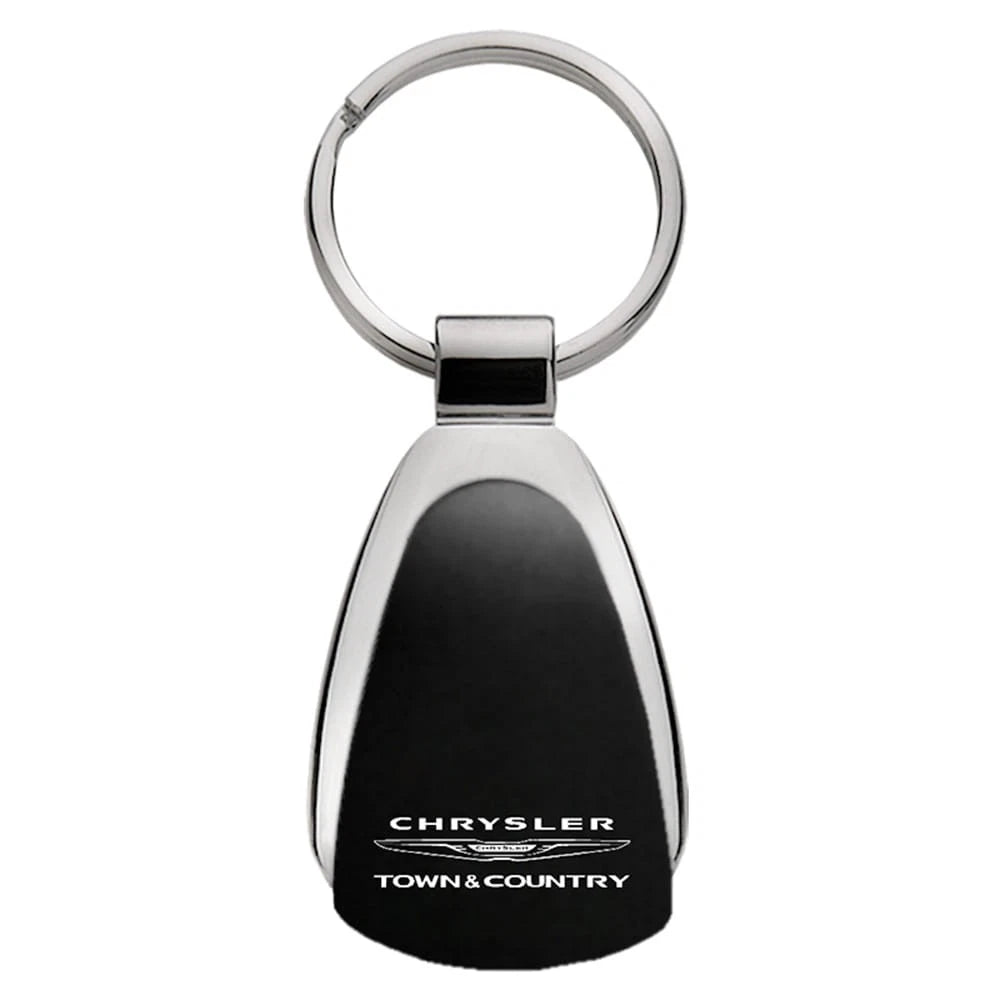 Black Teardrop Keychain - Officially Licensed for Chrysler Town & Country