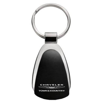 Black Teardrop Keychain - Officially Licensed for Chrysler Town & Country