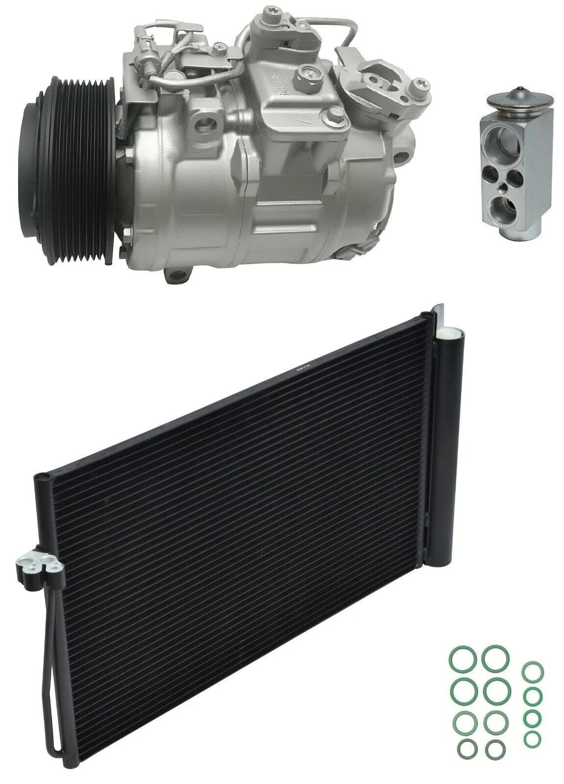 AC Compressor Kit With Condenser for BMW 535i xDrive (2010–2010)
