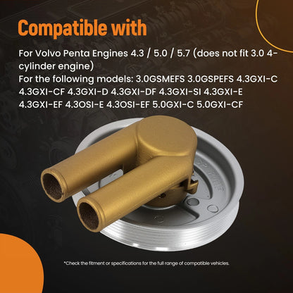 Engine Cooling Pump for Volvo Penta 4.3 5.0 5.7 (Bronze Serpentine)