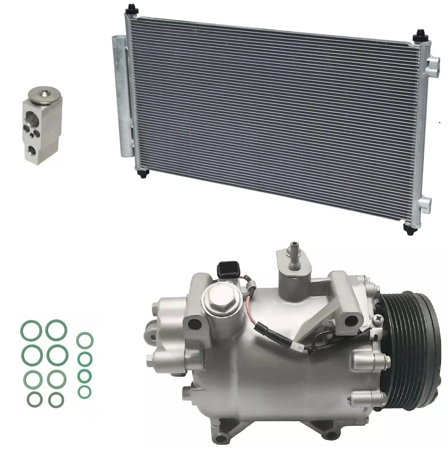 AC Compressor Kit With Condenser for Honda CR-V 2.4L (2009–2011)