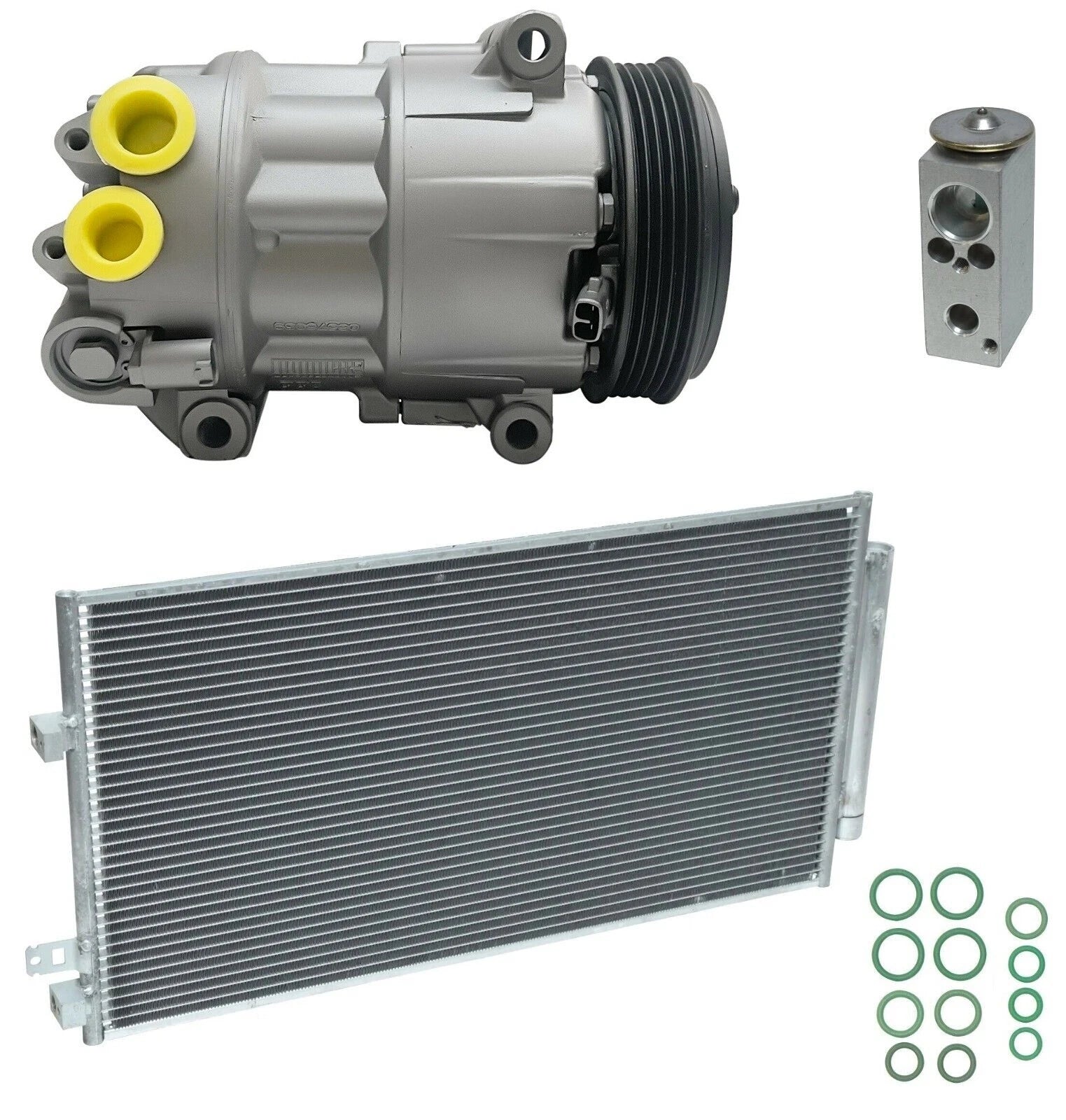 AC Compressor Kit with Condenser Replacement for Jeep Renegade (2015–2019)