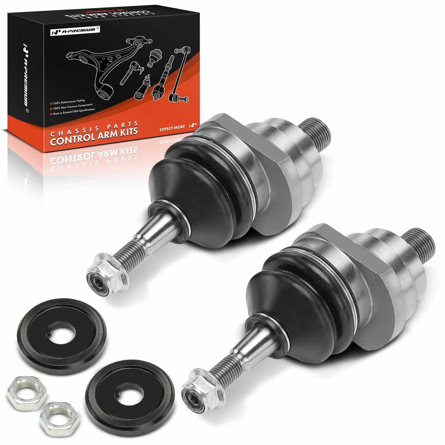 2X Front Upper Ball Joint for Chevrolet Silverado 1500 GMC Sierra 1500 (2007–2018)