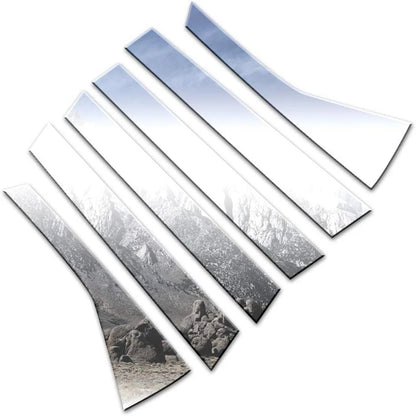 6pc Chrome Pillar Post Trim Kit for Honda Fit (2009–2013)