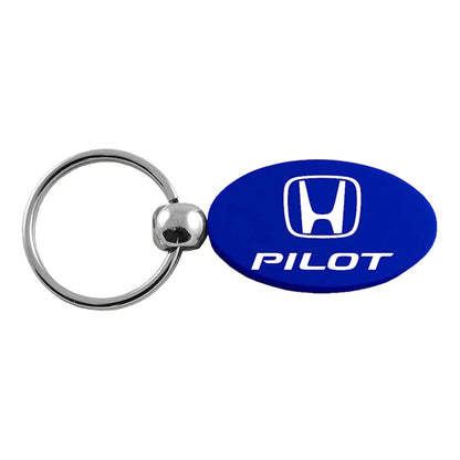 Blue Oval Keychain KC1340.PIL.BLU - Officially Licensed for Honda Pilot