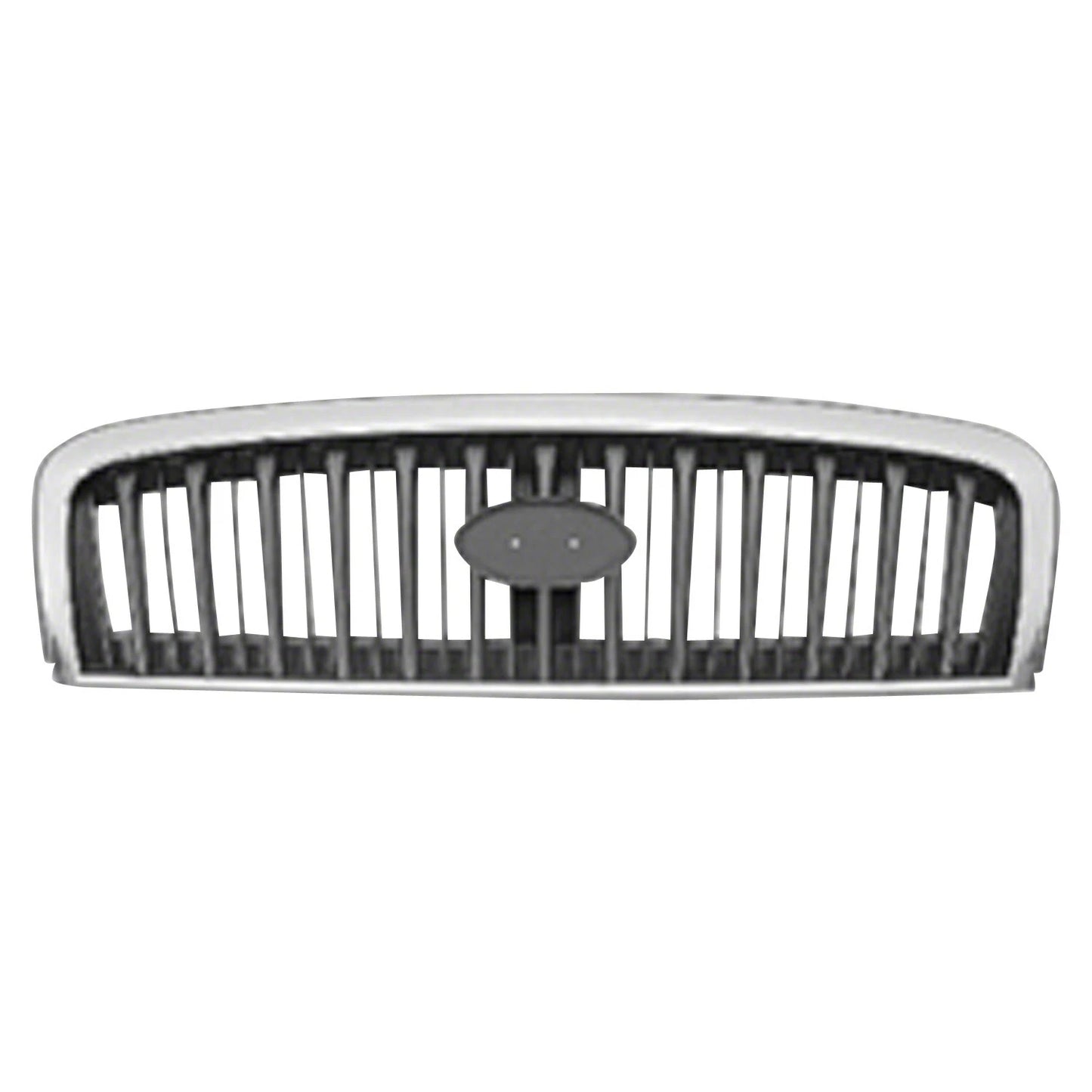 Replacement Black Chrome Plastic Front Grille For 2002-2005 Hyundai Sonata