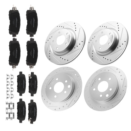 Front/Rear Brake Rotors and Ceramic Pads Kit for Nissan Altima (2013–2023)