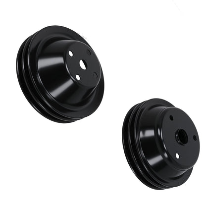 Long Water Pump & Crankshaft Pulley for Chevrolet Small Block (SBC) 1955-1970