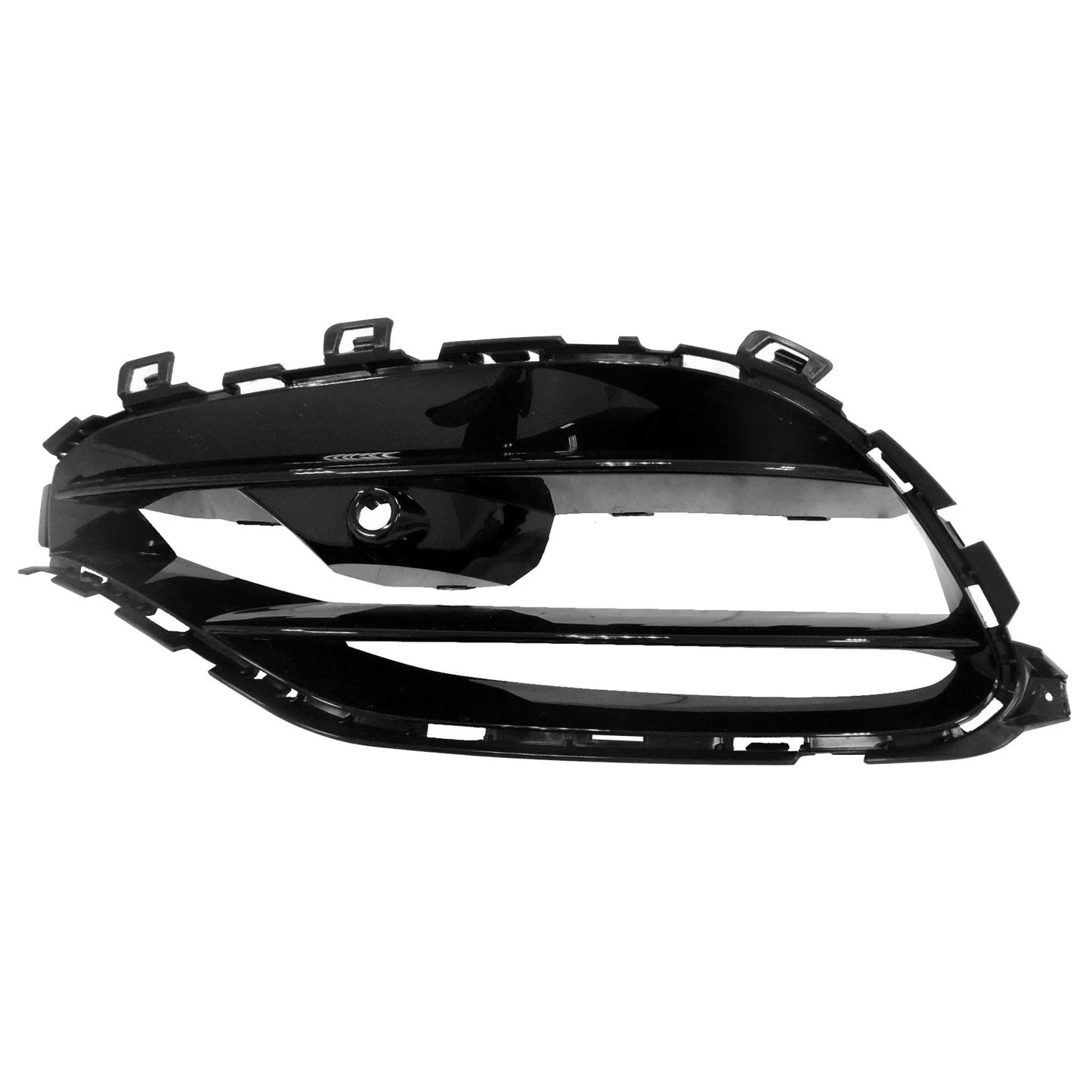 Replacement Black Plastic Front Driver Side Bumper Cover Grille w/Sensor Hole