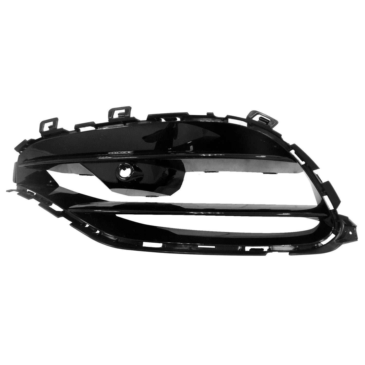 Replacement Black Plastic Front Driver Side Bumper Cover Grille w/Sensor Hole